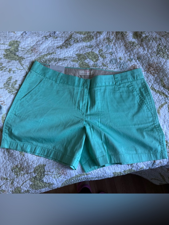 J. Crew Pants - J. Crew Turquoise Cotton Bermuda Shorts, size 14